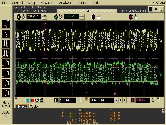 20-bit data width latency measurement 20-bit data width latency measurement