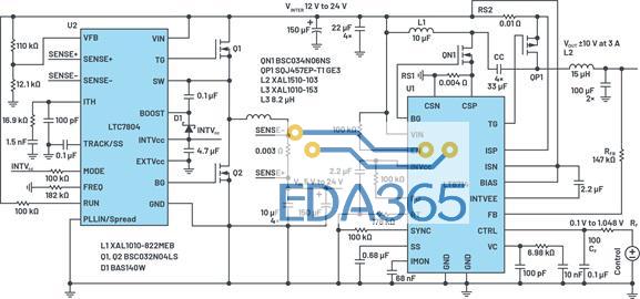 ADI - 通过5 V至24 V输入提供双极性、双向DC-DC流入和流出电流