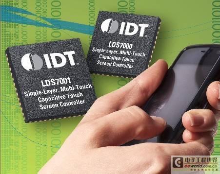 首款单层多点触摸电容式触摸屏控制器【IDT】