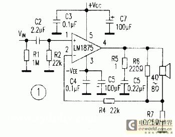 采用LM1875设计BTL电路的制作方法