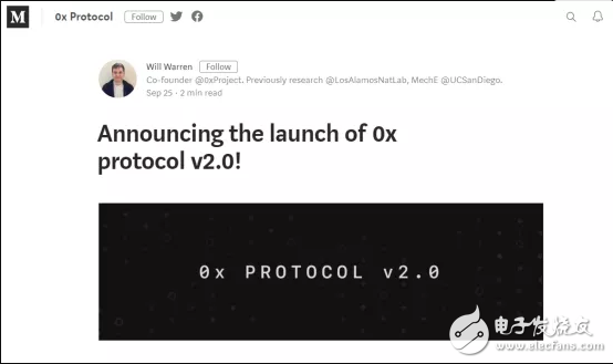 去中心化交易协议0xproject团队推出2.0版，可正式支持ERC721标准令牌