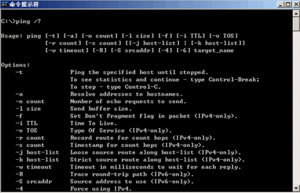 ping命令入门详解