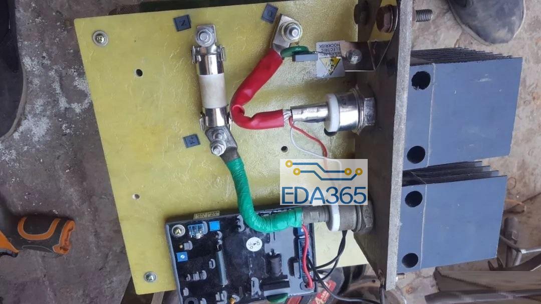 维修发电机励磁调节器的过程
