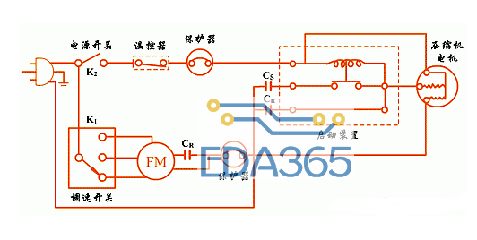 空调控制电路图解