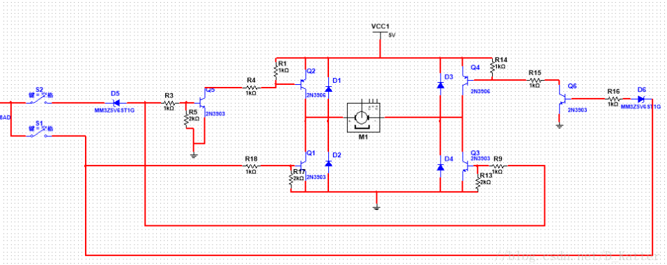 一个电机驱动电路及仿真