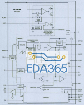 高开关频率DC-DC转换器MAX5098A的性能特性及应用