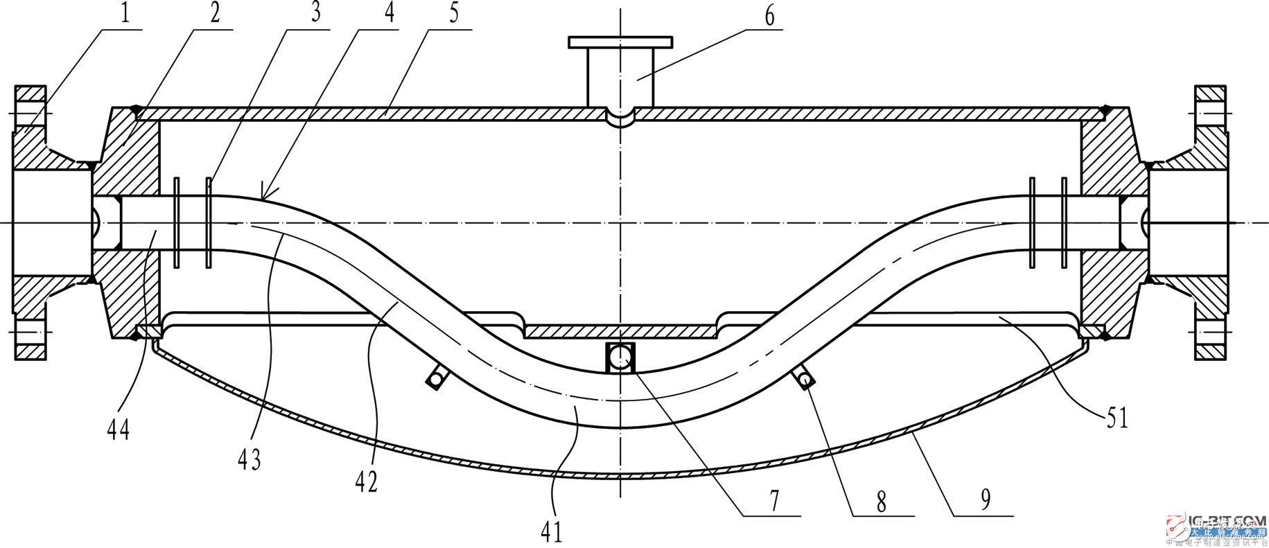 【新专利介绍】一种超微弯型科里奥利质量流量计